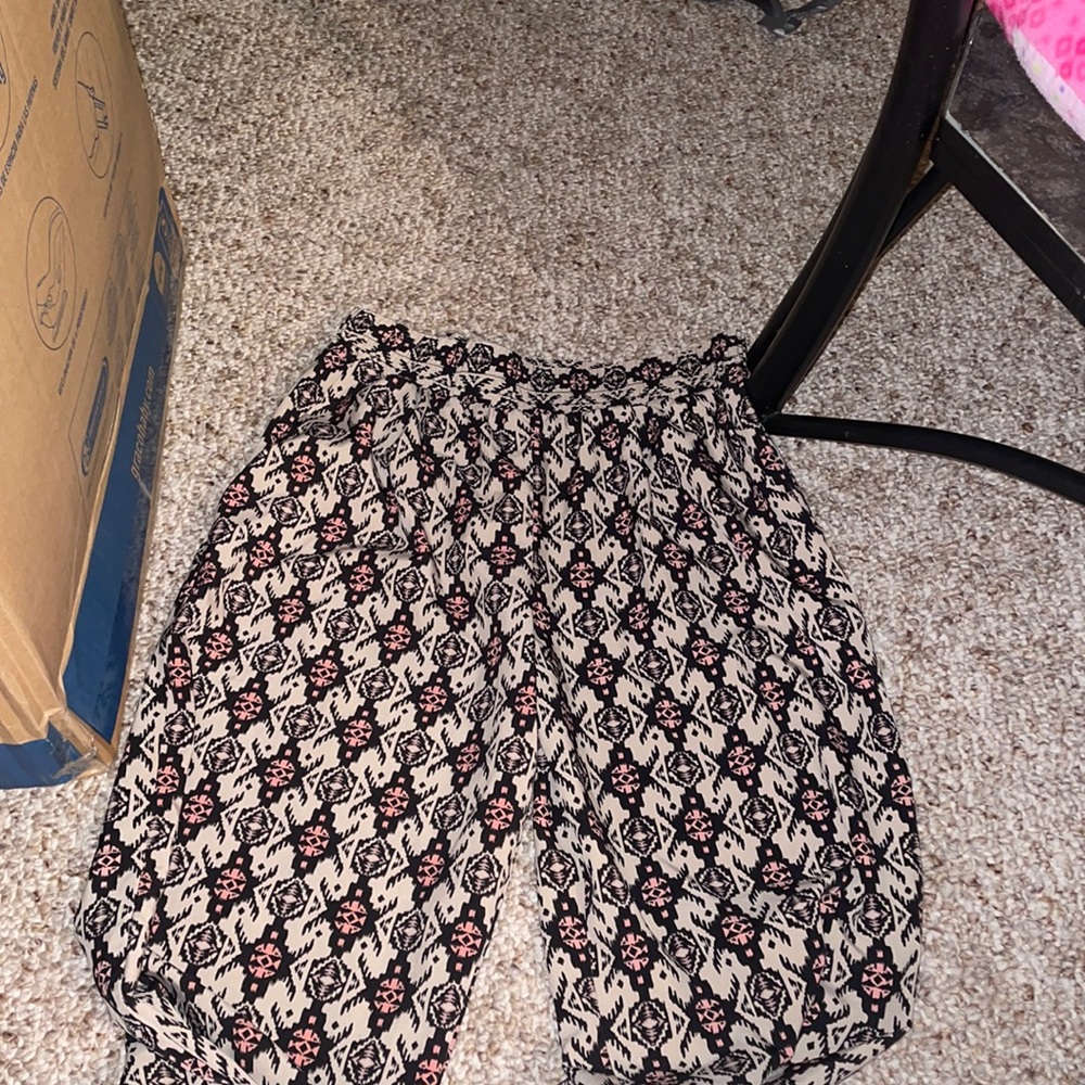 Tan Pink flowy pants